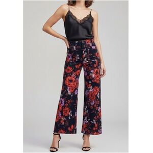 MAEVE x ANTHROPOOGIE Colette Cropped Wide-Leg Pants, Velvet Floral, 23”